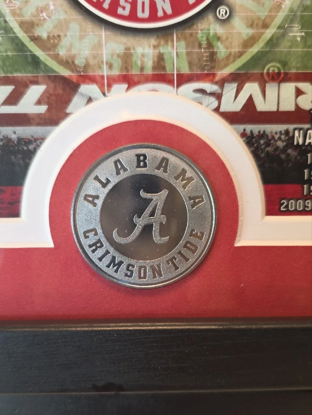 Roll Tide Framed Wall Art - Crimson and Black